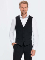 Herren Weste Schwarz